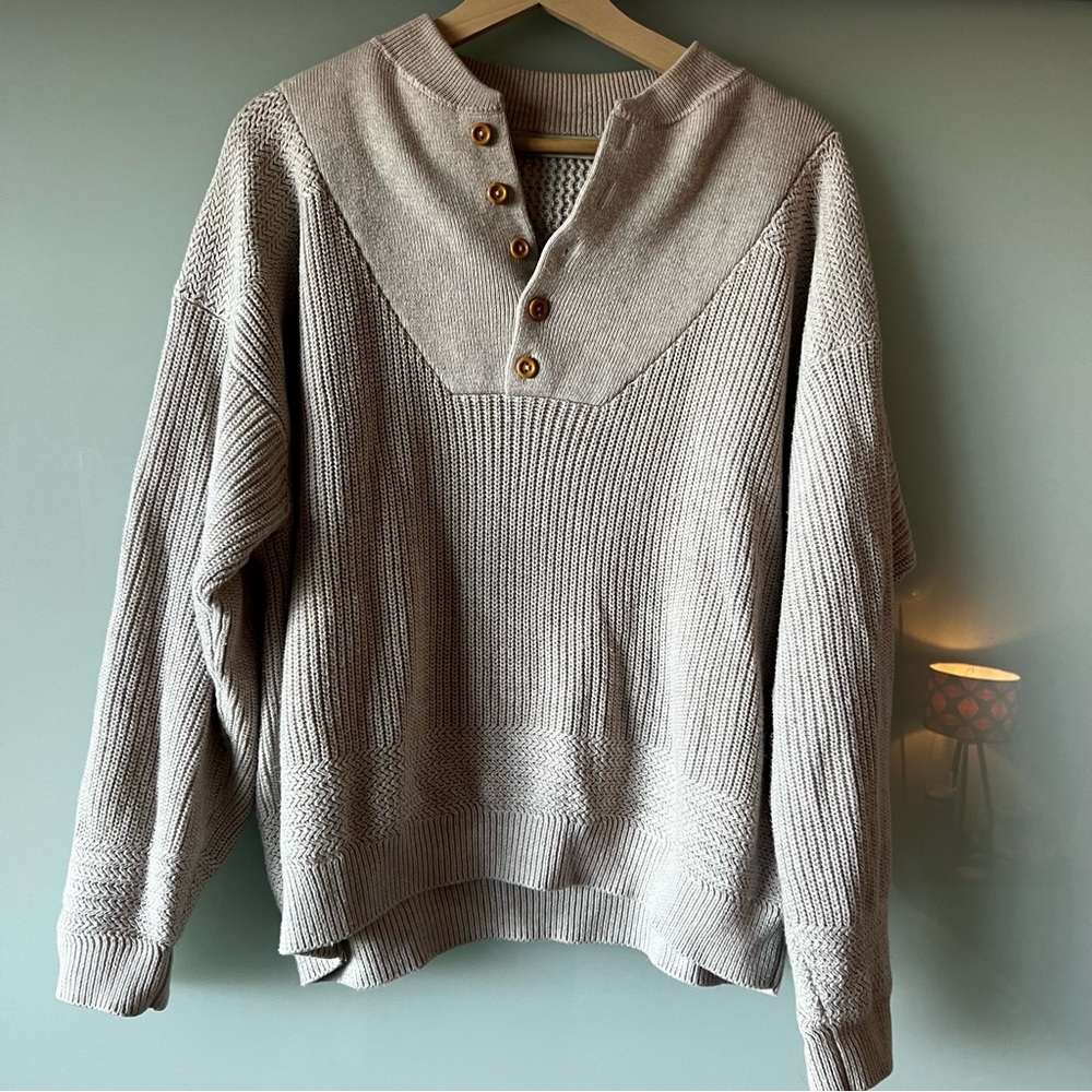 Na Nin Pima Cotton Bud Henley, Size 1